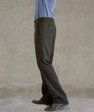 Relaxed Tropical Wool Side Zip Pocket Pant