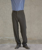 Relaxed Tropical Wool Side Zip Pocket Pant