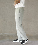 Relaxed Tropical Wool Side Zip Pocket Pant