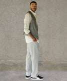 Casual Relaxed Linen/Rayon Vest in Olive