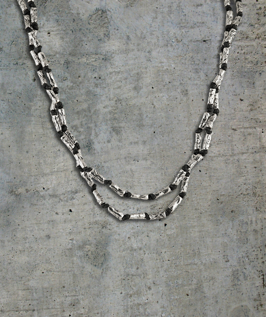 Prayer Silver Bead Wrap Bracelet Necklace - Best Dressed Monk