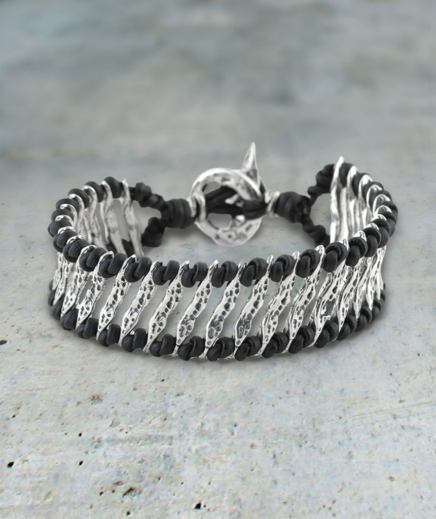 Wide Talking Stick Cord Bracelet - Best Dressed Monk