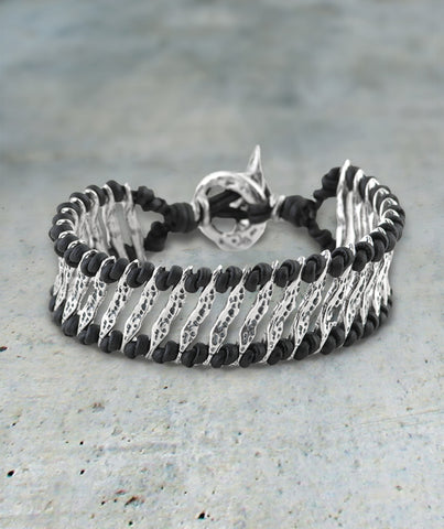 Wide Talking Stick Cord Bracelet - Best Dressed Monk