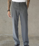 Relaxed Tropical Wool Side Zip Pocket Pant